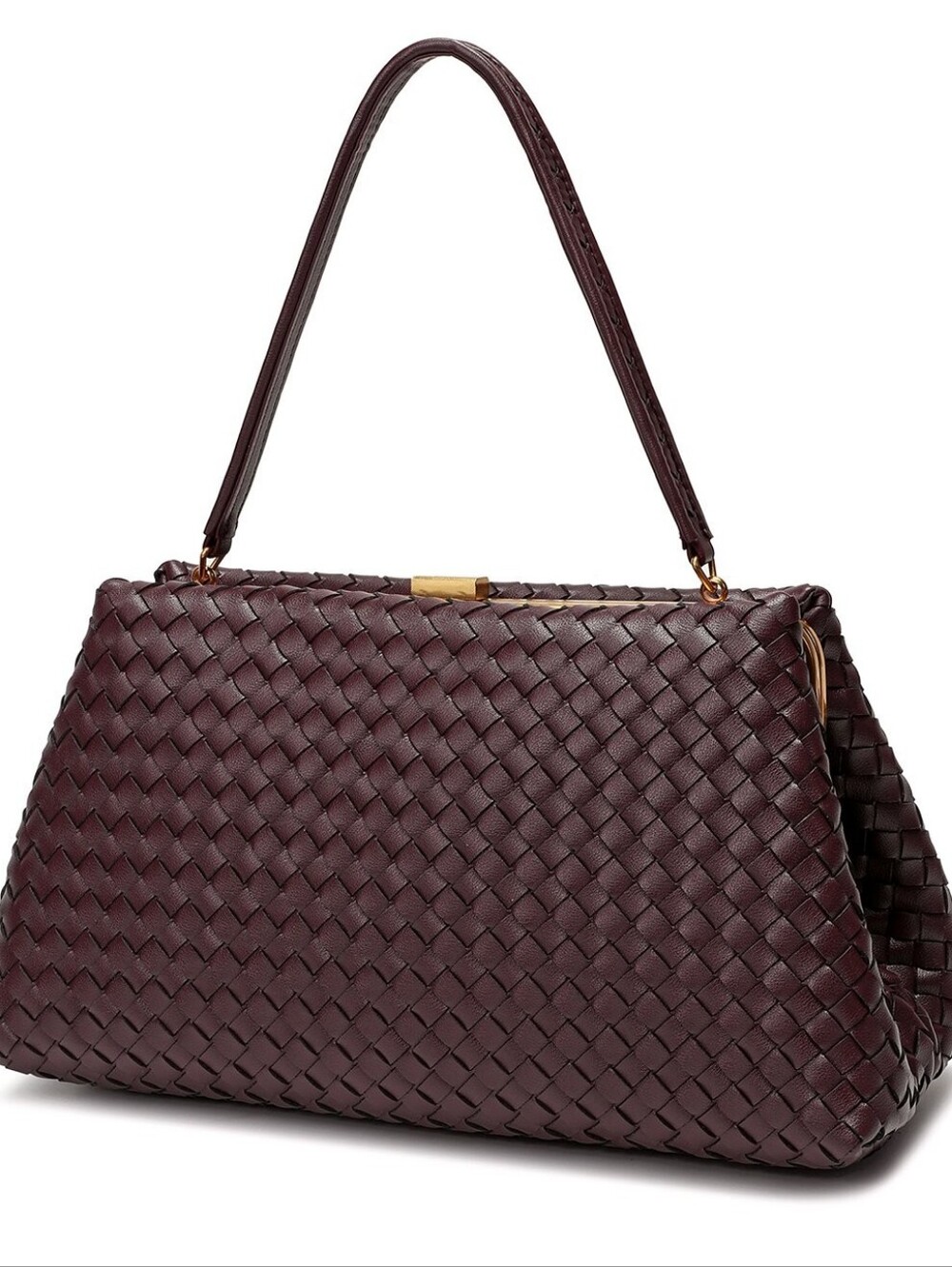Tiffany & Fred Paris Leather Clutch/Shoulder Bag Burgundy NWT